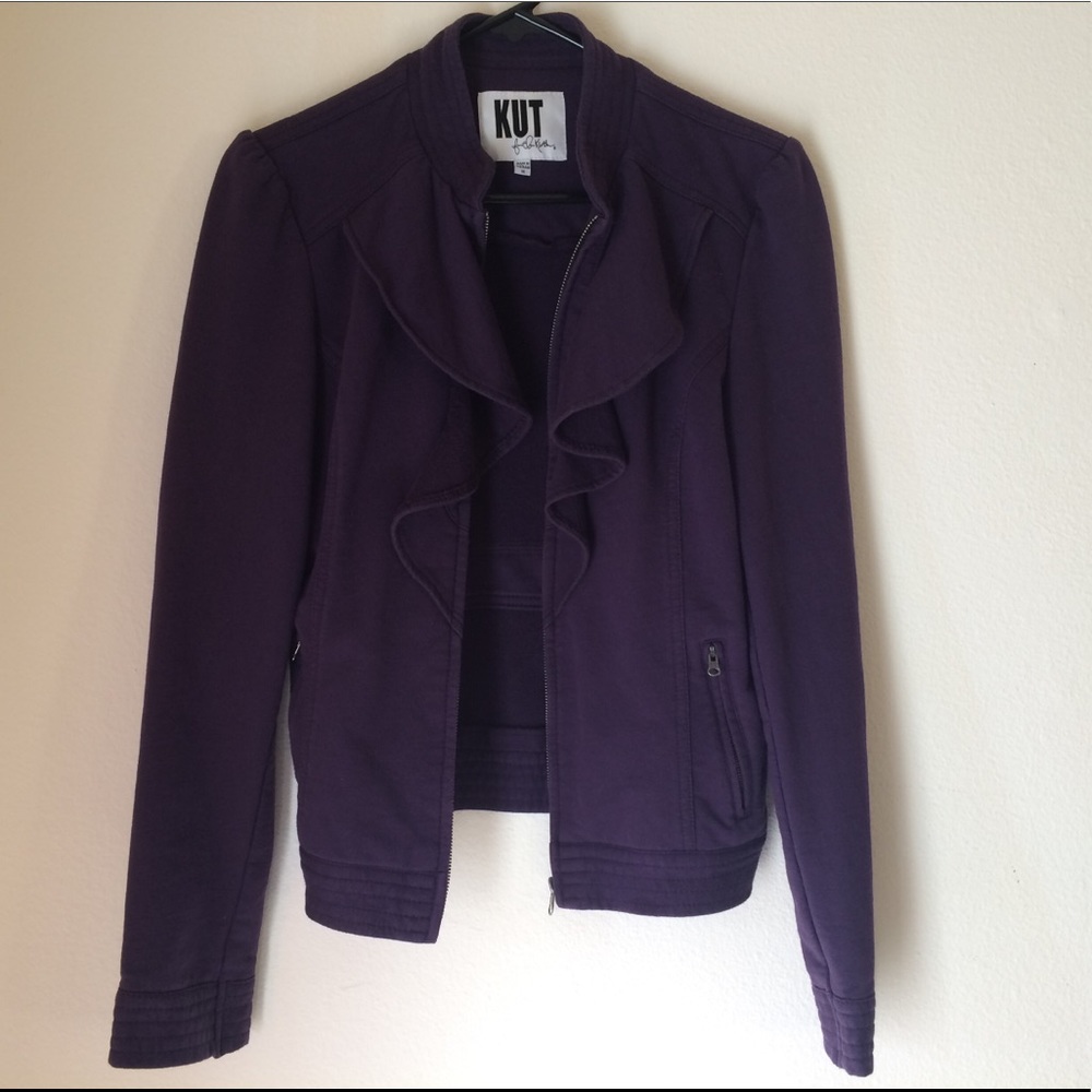 Women’s Kut from Kloth jacket in eggplant